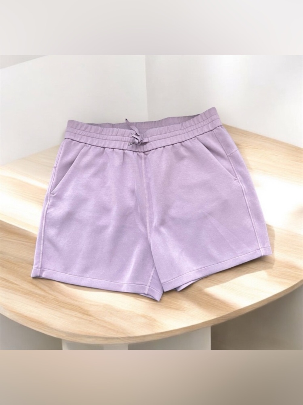 NEW Buffalo David Bitton Women's High-rise Soft Lux Short Size Large Purple